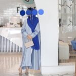 Colorful practical abaya