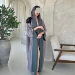 عباية دبل فيس تنلبس جهه وحده ملونة