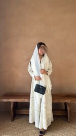 ⁦عباية بيضاء عملية⁩ - الصورة ⁦6⁩